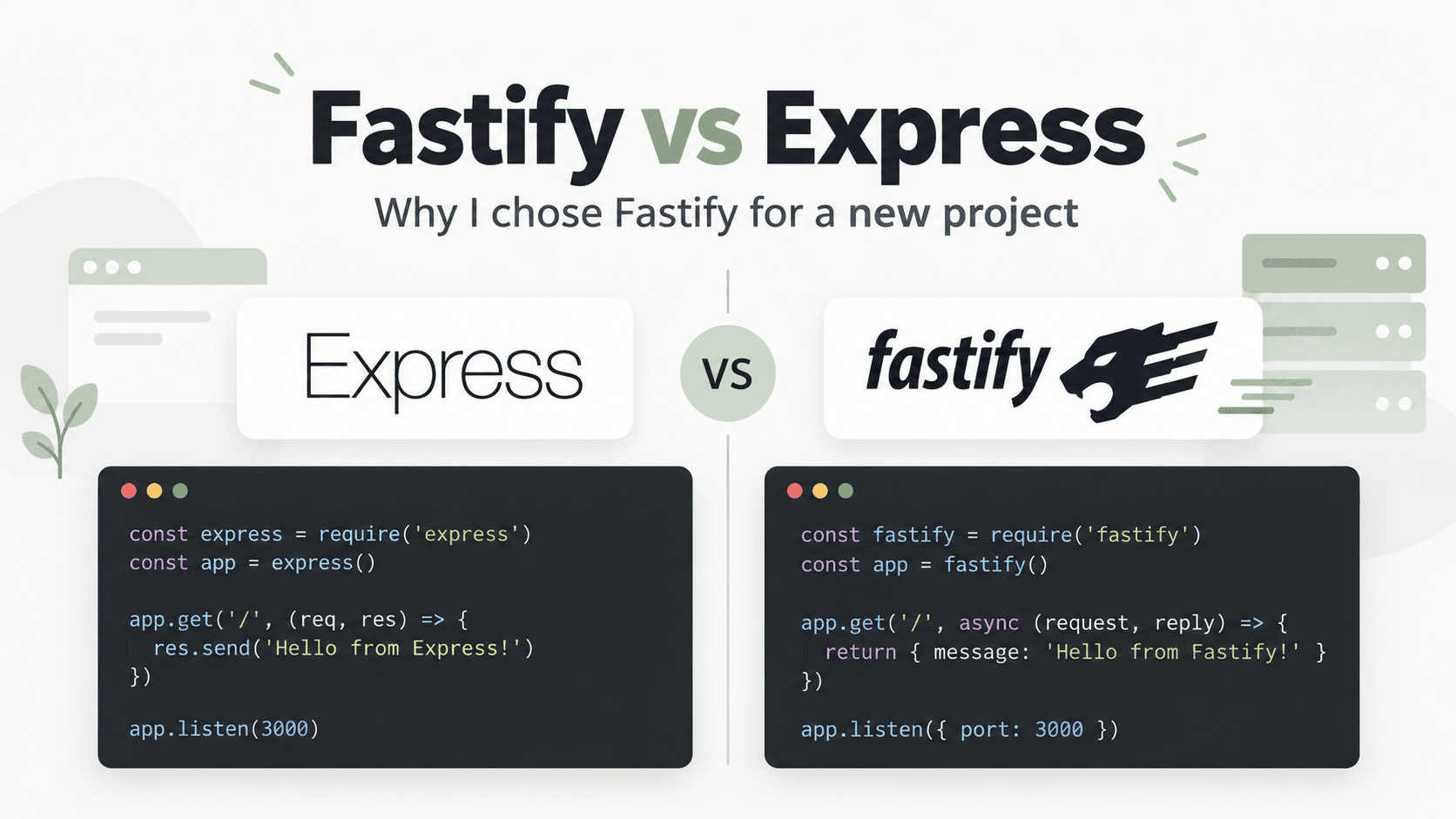 Why I Chose Fastify Over Express for a New Project